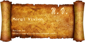 Mergl Vivien névjegykártya